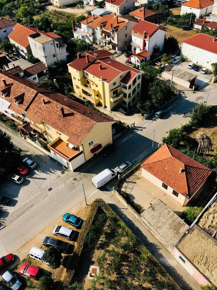 foto tomada con un drone de una Colonia en Venta de casas en Puebla mexico